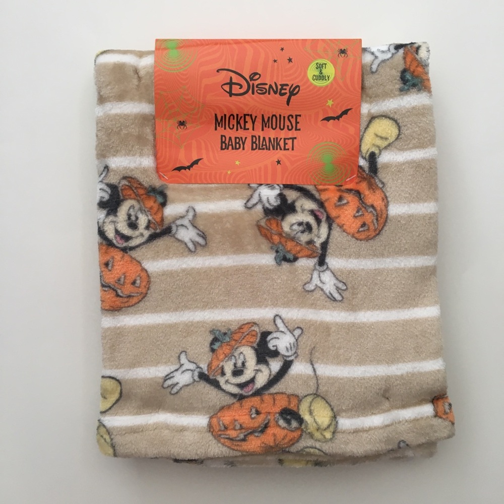 Disney Baby Mickey Mouse Baby Blanket Lightweight Soft and Cozy NEW Halloween